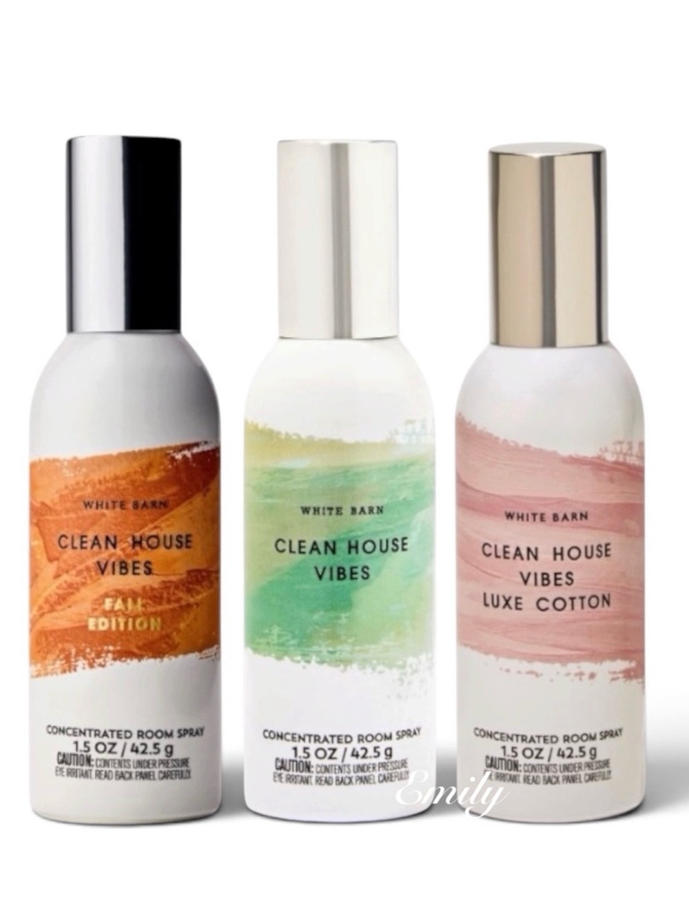 NEW! 3X Bath & Body Works
CLEAN HOUSE VIBES
Concentrated Room Spray Trio